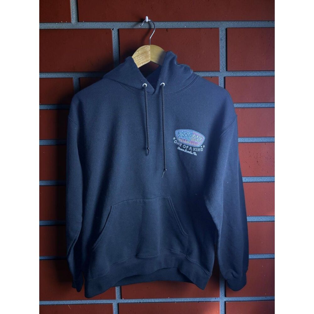 Ron Jon Surf Shop Cocoa Beach Florida Black Pullover Hoodie Large XL